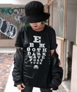 Music Genres Ebm Goth Post Punk Test Vision Style Unisex T-shirt