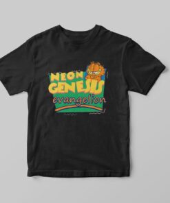 Neon Genesis Evangelion Garfield Parody Funny Unisex T-shirt