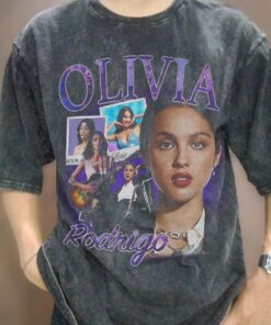 Olivia Rodrigo Famous Pop Singer Vintage Graphic T-shirt