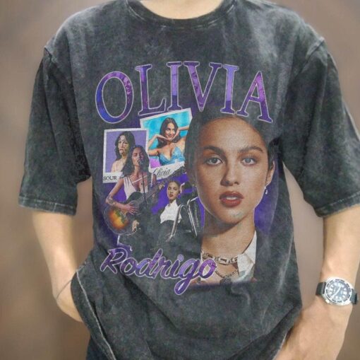 Olivia Rodrigo Famous Pop Singer Vintage Graphic T-shirt