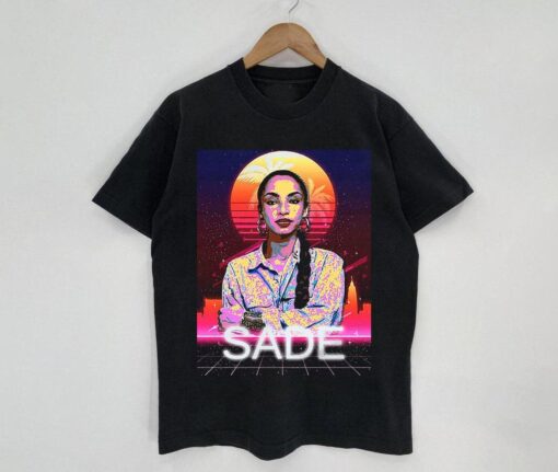 Retro Sunset S.a.d.e Adu Graphic Comic Style T-shirt