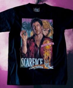 Scarface Tony Montana 80s Movie Vintage Graphic T-shirt