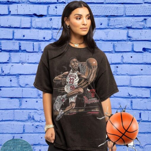 Scottie Pippen Basketball Players Nba Sports T-shirt