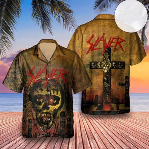 Slayer Seasons In The Abyss Album Cover Hawaiian Shirt