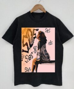 Sza Sos New Album Vintage 90s Black T-shirt Best Gift For Fans