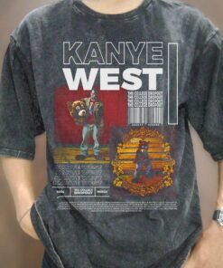 90s Vintage Style Rapper Kanye West T-shirt Gift For Fans