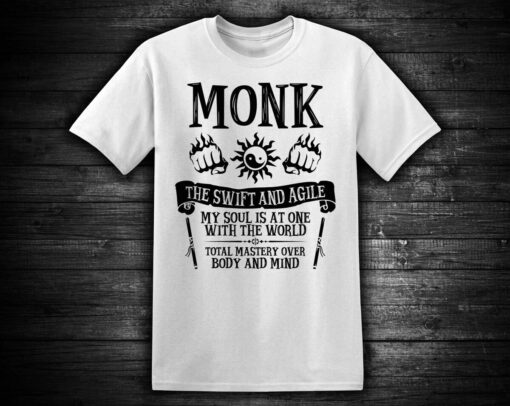 The Monk (class Design Series) Dungeons & Dragons Unisex T-shirt