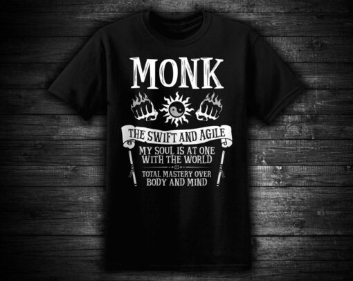 The Monk (class Design Series) Dungeons & Dragons Unisex T-shirt