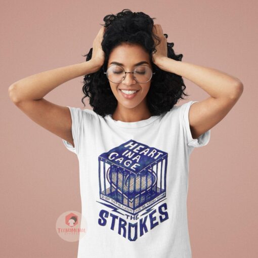 The Strokes Unisex Tee Heart In A Cage