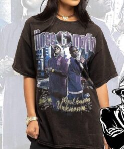 Three 6 Mafia Must Known Unknown Vintage Vintage Unisex Shirt For Hip Hop Fans