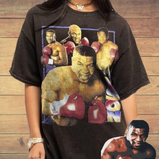 Vintage Mike Tyson Boxing Graphic T-shirt For Sports Fans