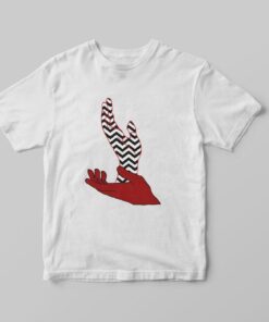 Vintage Twin Peaks Shirt Laura Palmer Meanwhile Hand Sign T-shirt