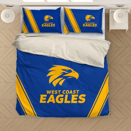 West Coast Eagles Logo Bedding Set Best Gift for Fans