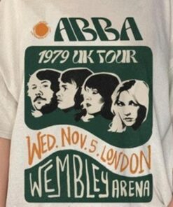 Abba The 1979 Uk Tour Concert T-shirt Best Fans Gifts