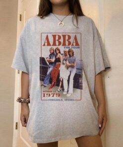 Abba The 1979 Uk Tour Concert T-shirt Best Fans Gifts
