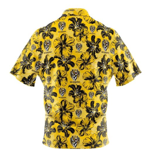 Afl Richmond Tigers Floral Hawaiian Shirt V2