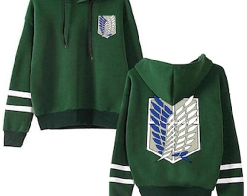 Attack On Titan Scout Regiment Logo Hoodie For Anime Fans