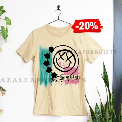 Blink 182 Album Arrow Smiley Logo T-shirt For Fans