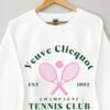 Champagne Veuve Rose Tennis Club Unisex Sweatshirt