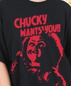 Chucky Horror Movie Doll Chucky Wants You T-shirt
