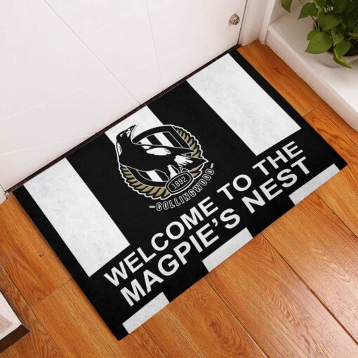 Collingwood Magpies Welcome To The Magpie’s Nest Rubber Doormat