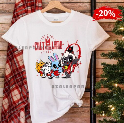 Cult Of The Lamb Video Game Characters Friends Tshirt Best Gifts