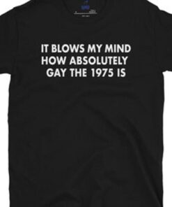 It Blows My Mind How Absolutely Gay The 1975 Text T-shirt Fan Gifts