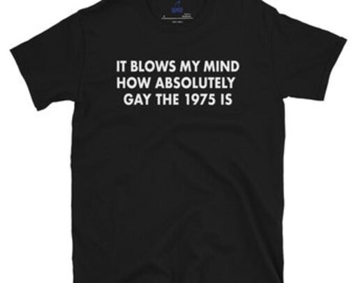 It Blows My Mind How Absolutely Gay The 1975 Text T-shirt Fan Gifts