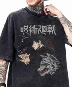 Jujutsu Kaisen Character Megumi Fushiguro T-shirt For Anime Fans