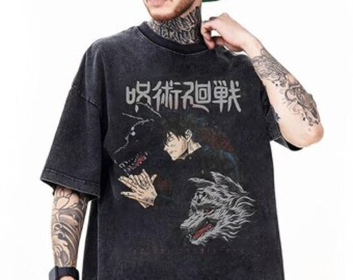 Jujutsu Kaisen Character Megumi Fushiguro T-shirt For Anime Fans