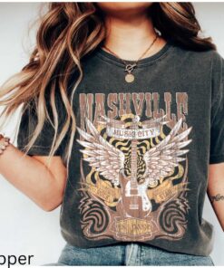 Nashville Music City Vintage T Shirt