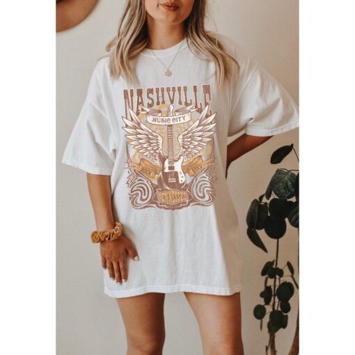 Nashville Music City Vintage T Shirt