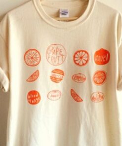 Oranges Food Vegetables Fruit Simple Design T-shirt