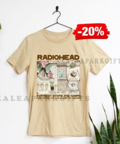 Radiohead Everybody Stops And Gawps Kid A Album Graphic Unisex T-shirt