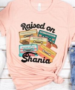 Raised On Shania Twain Vintage Retro T-shirt For Country Music Fans