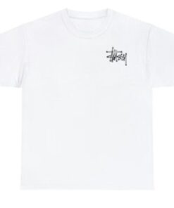 Stussy Logo Shirt Streetwear Style White T-shirt Fan Gifts