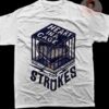 The Strokes Rock Band Heart In A Cage Song Graphic T-shirt