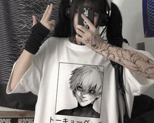 Tokyo Ghoul Character Kaneki Ken T-shirt For Anime Fans