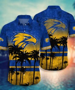 West Coast Eagles AFL Hawaiian shirt short