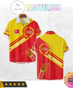 1. Fc Union Berlin Bundesliga Red Yellow Vintage Hawaiian Shirt Size From S To 5xl