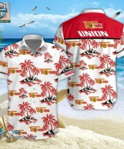 1. Fc Union Berlin Bundesliga Red Yellow Vintage Hawaiian Shirt Size From S To 5xl
