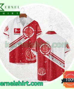 1. Fsv Mainz 05 Logo White Red Hawaiian Shirt Best Gift For Football Fans