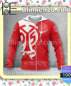 1. Fsv Mainz 05 Red Zip Hoodie Gift For Fans