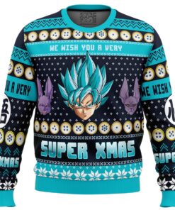 A Very Saiyan Christmas Dragon Ball Z Best Ugly Xmas Sweater Funny Gift For Fans 1