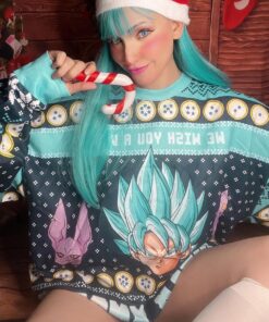 A Very Saiyan Christmas Dragon Ball Z Best Ugly Xmas Sweater Funny Gift For Fans 3