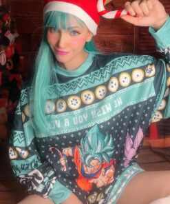 A Very Saiyan Christmas Dragon Ball Z Best Ugly Xmas Sweater Funny Gift For Fans 5