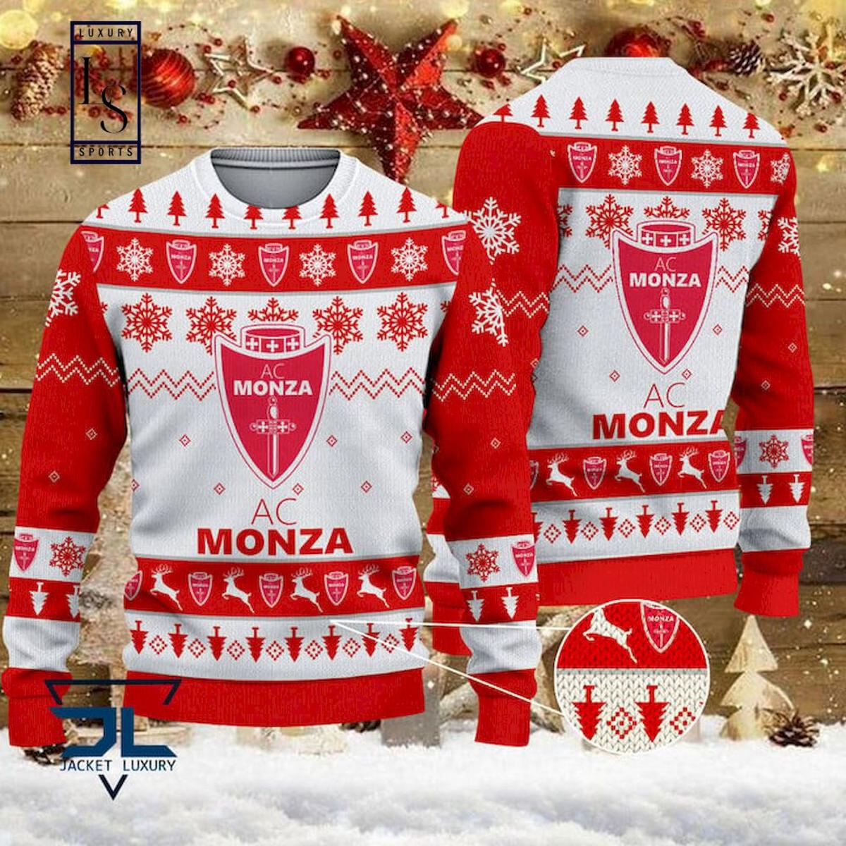 Ac Monza Red Version Best Ugly Christmas Sweater