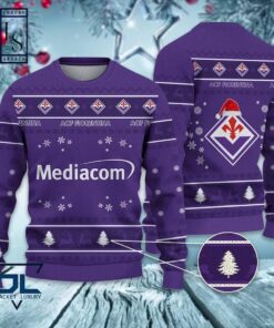 Acf Fiorentina Mediacom Ugly Christmas Sweater Gift For Fans