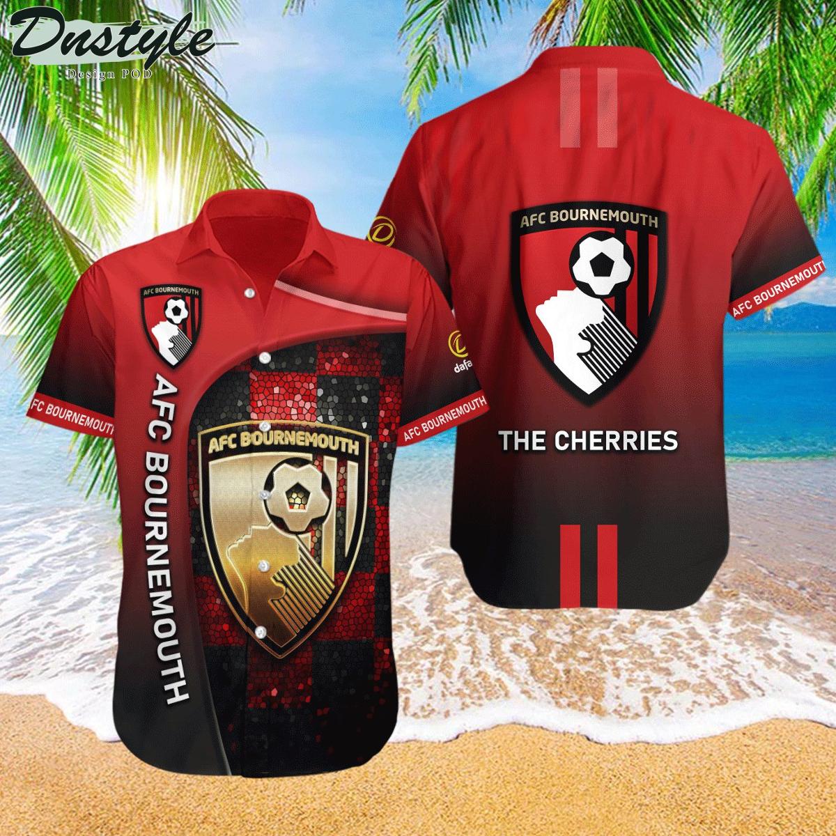 Afc Bournemouth 3d Logo The Cherris Aloha Shirt Best Hawaiian Outfit For Fans