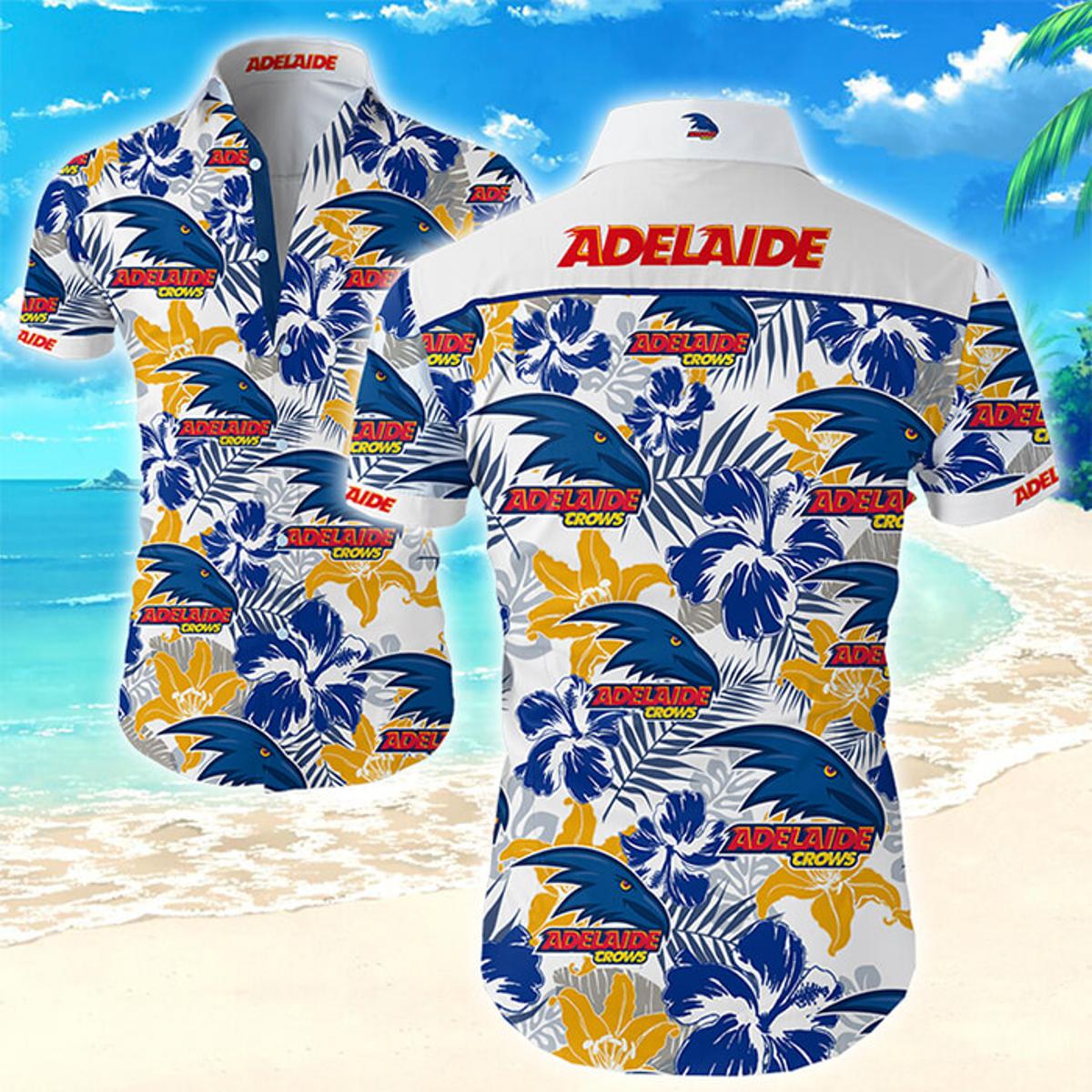 Afl Brisbane Lions Multi Logo Floral Hawaiian Shirt For Men Women Fans